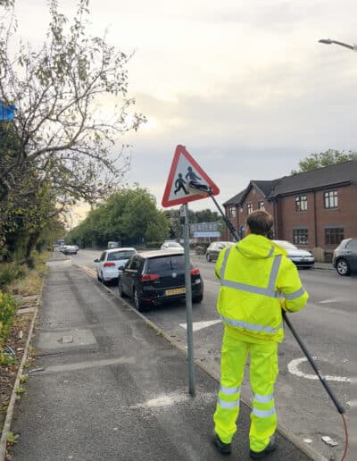 road sign cleaning bolton