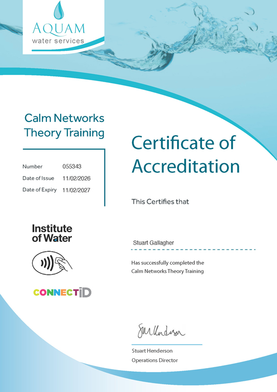 Certificate-Stu-Water-Hydrant health and safety training certificate