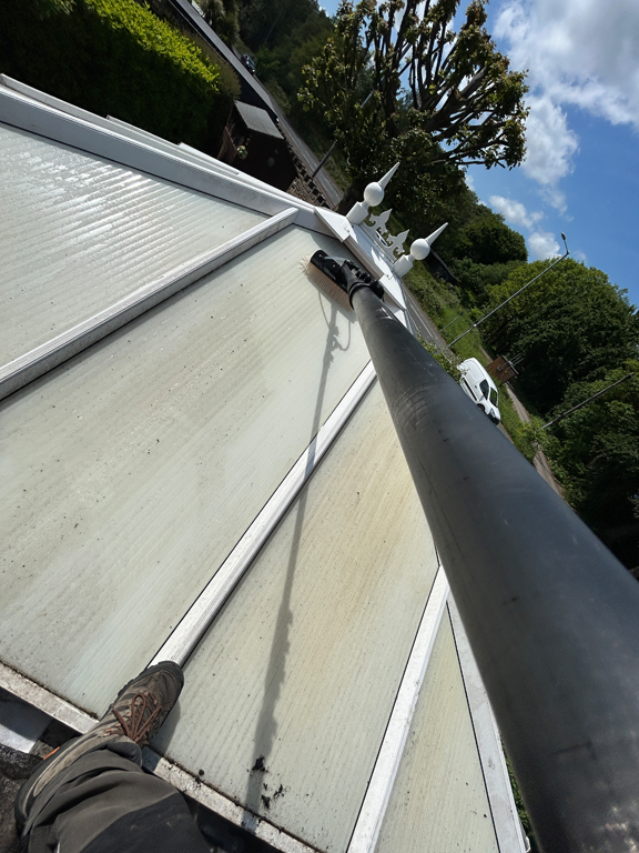 water-fed pole window cleaning